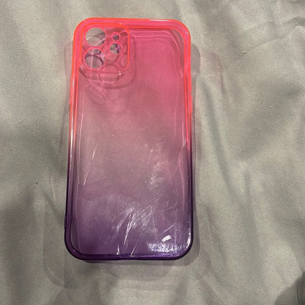 Pink purple Ombré iPhone 12 case